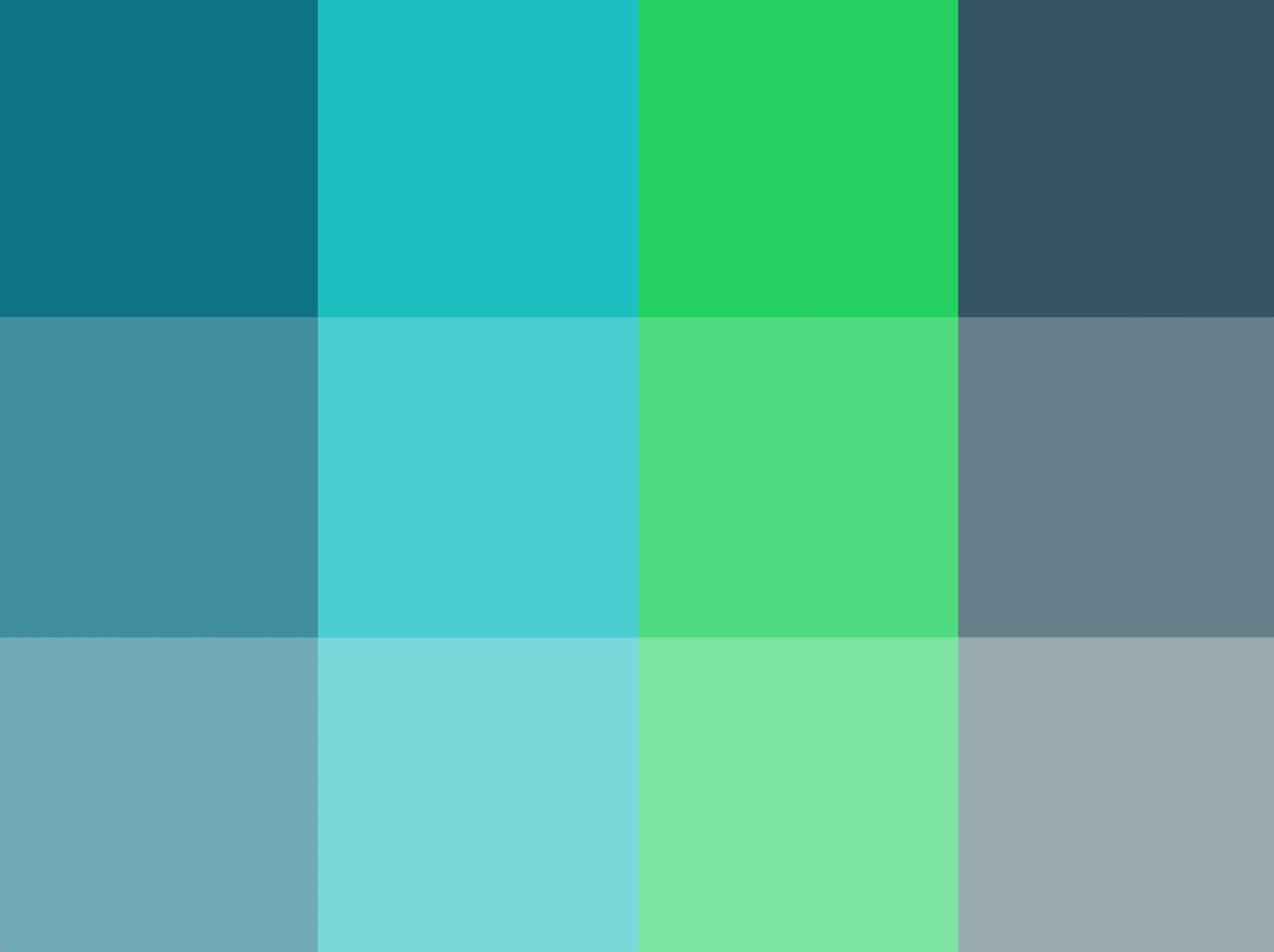 Unified color study swatches